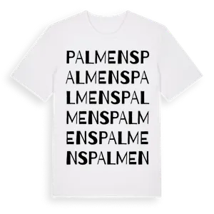 Palmens ordlek t-shirt – ekologisk bomull t-shirt från Pinshirt
