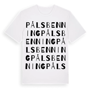 Pålsbenning ordlek t-shirt – ekologisk bomull t-shirt från Pinshirt