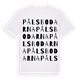 White t-shirt med Pålsbodarna ordlek t-shirt