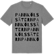 Mid Heather Gray t-shirt med Pannkölssätern ordlek t-shirt