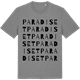 Mid Heather Gray t-shirt med Paradiset ordlek t-shirt