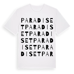 Paradiset ordlek t-shirt – ekologisk bomull t-shirt från Pinshirt