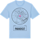 Blue Soul t-shirt med Paradiset t-shirt