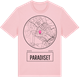Pink Cotton t-shirt med Paradiset t-shirt
