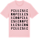 Pink Cotton t-shirt med Pellesberg ordlek t-shirt