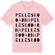 Pink Cotton t-shirt med Pellesbodarna ordlek t-shirt