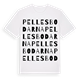 White t-shirt med Pellesbodarna ordlek t-shirt