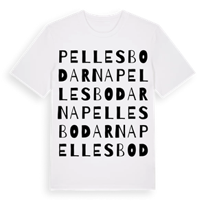 Pellesbodarna ordlek t-shirt – ekologisk bomull t-shirt från Pinshirt