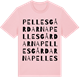 Pink Cotton t-shirt med Pellesgårdarna ordlek t-shirt