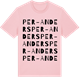 Pink Cotton t-shirt med Per-Anders ordlek t-shirt