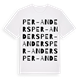 White t-shirt med Per-Anders ordlek t-shirt