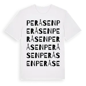 Peråsen ordlek t-shirt – ekologisk bomull t-shirt från Pinshirt