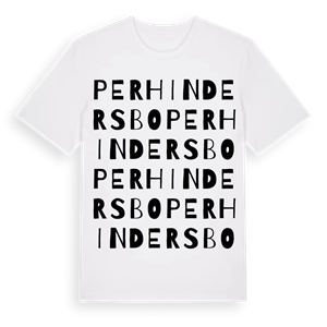 Perhindersbo ordlek t-shirt – ekologisk bomull t-shirt från Pinshirt