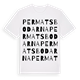 Permatsbodarna ordlek t-shirt