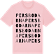 Pink Cotton t-shirt med Persbodarna ordlek t-shirt