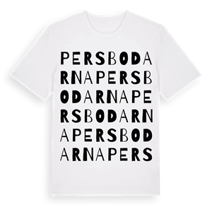 Persbodarna ordlek t-shirt – ekologisk bomull t-shirt från Pinshirt