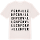 Vintage White t-shirt med Pervallen ordlek t-shirt