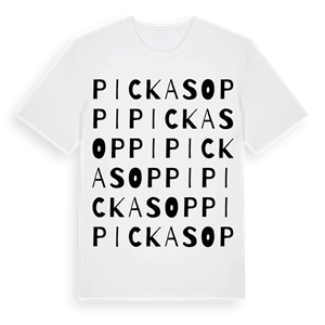 Pickasoppi ordlek t-shirt – ekologisk bomull t-shirt från Pinshirt