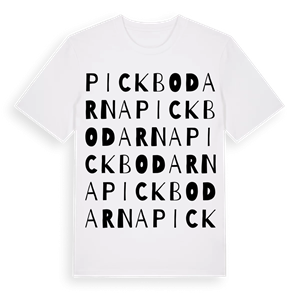 Pickbodarna ordlek t-shirt – ekologisk bomull t-shirt från Pinshirt