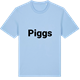 Blue Soul t-shirt med Piggs fetstil t-shirt