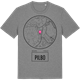 Mid Heather Gray t-shirt med Pilbo t-shirt