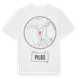 White t-shirt med Pilbo t-shirt