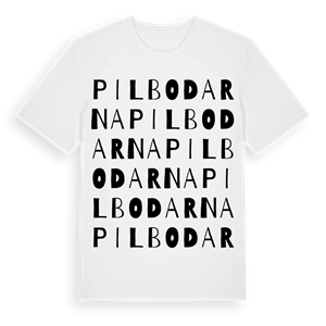 Pilbodarna ordlek t-shirt – ekologisk bomull t-shirt från Pinshirt
