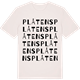 Vintage White t-shirt med Plåtens ordlek t-shirt