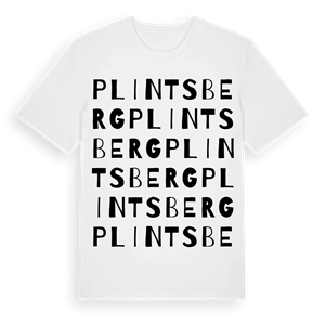 Plintsberg ordlek t-shirt – ekologisk bomull t-shirt från Pinshirt