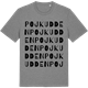 Mid Heather Gray t-shirt med Pojkudden ordlek t-shirt