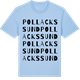 Blue Soul t-shirt med Pollackssund ordlek t-shirt