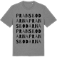 Mid Heather Gray t-shirt med Pransbodarna ordlek t-shirt