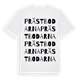 Prästbodarna ordlek t-shirt
