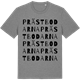 Mid Heather Gray t-shirt med Prästbodarna ordlek t-shirt