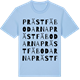 Blue Soul t-shirt med Prästfäbodarna ordlek t-shirt