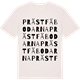 Vintage White t-shirt med Prästfäbodarna ordlek t-shirt