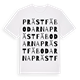 Prästfäbodarna ordlek t-shirt