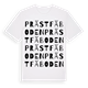 White t-shirt med Prästfäboden ordlek t-shirt