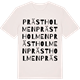 Vintage White t-shirt med Prästholmen ordlek t-shirt