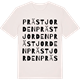Vintage White t-shirt med Prästjorden ordlek t-shirt