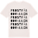 Vintage White t-shirt med Prostfäbodvallen ordlek t-shirt