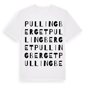Pullingberget ordlek t-shirt – ekologisk bomull t-shirt från Pinshirt