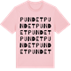 Pink Cotton t-shirt med Pundet ordlek t-shirt