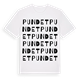 White t-shirt med Pundet ordlek t-shirt