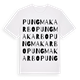 Pungmakarbo ordlek t-shirt