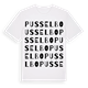 White t-shirt med Pusselbo ordlek t-shirt
