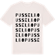 Vintage White t-shirt med Pusselbo ordlek t-shirt