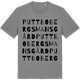 Mid Heather Gray t-shirt med Puttbo Bergsmansgård ordlek t-shirt