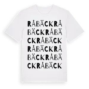 Råbäck ordlek t-shirt – ekologisk bomull t-shirt från Pinshirt