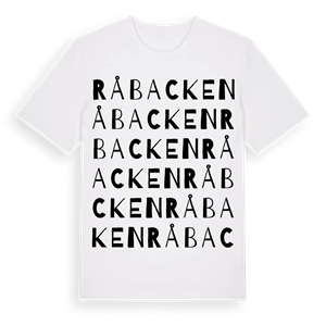 Råbacken ordlek t-shirt – ekologisk bomull t-shirt från Pinshirt
